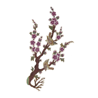 flower tree with birds