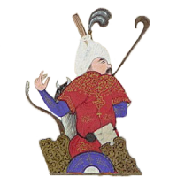 Horseback Rider Hand up Holding Stick