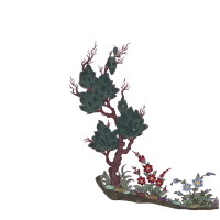 tree and flowers