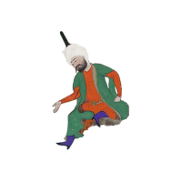 sitting man