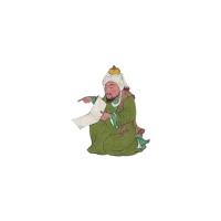 man with a book in his hands