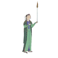 Woman Holding a Torch