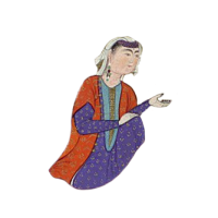 Woman Sitting Hand on Knee