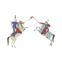 two polo player