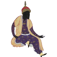 ashamed man with black face