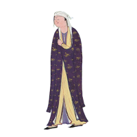 woman wearing rich robe