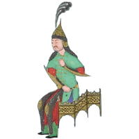 Seated Man on a Chair Hand up