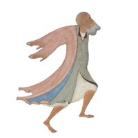dancing old man