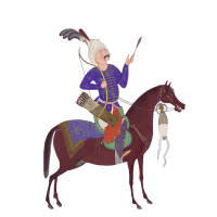 rider holding an arrow