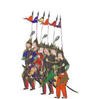 Standing Group of Soldiers