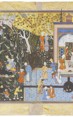 A FEAST IS PREPARED IN A LANDSCAPE