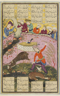BAHRAM KILLS TWO LIONS TO CLAIM THE CROWN