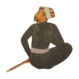Sitting Soldier Man