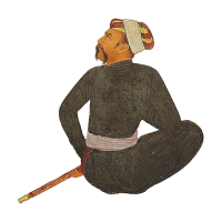 Sitting Soldier Man