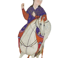 A man riding a horse