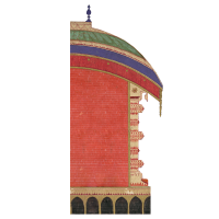 Indian Palace wall - Half Mirror