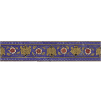 Blue Floral Border