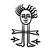 Sasanian Seal of a Human Symbolic Figure