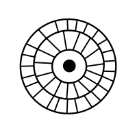 Sassanian Abstract Round Symbol