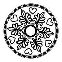 Sasanian roundel with palmettes