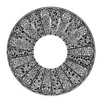 Sassanian frame pattern