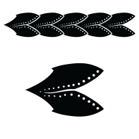 Repeating border element Leaf