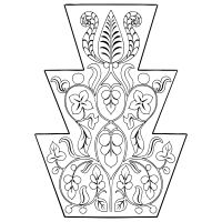 stucco plant motif