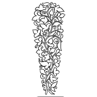 sassanian leaves motif
