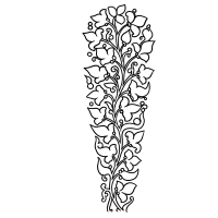 sassanian leaves motif