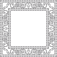 Repeating border element Leaf