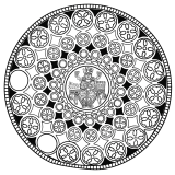 Sasanian Floral Medallion
