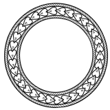 Sassanian Heart Shaped pattern