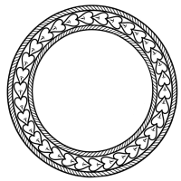Sassanian Heart Shaped pattern
